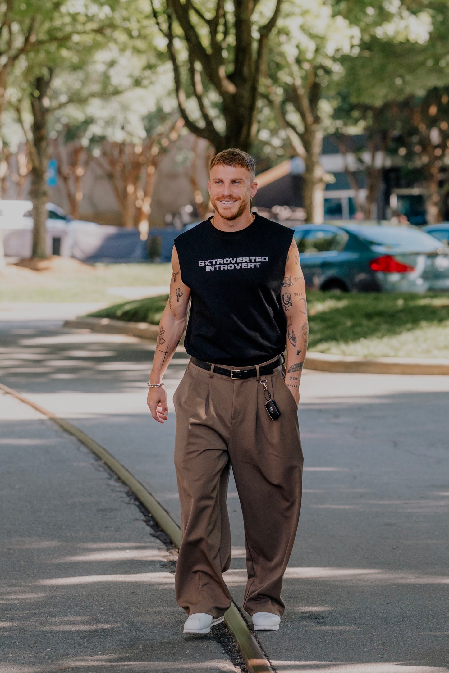 Pep Biel arrives to CHARLOTTE FC training in PIAES STUDIOS SS25