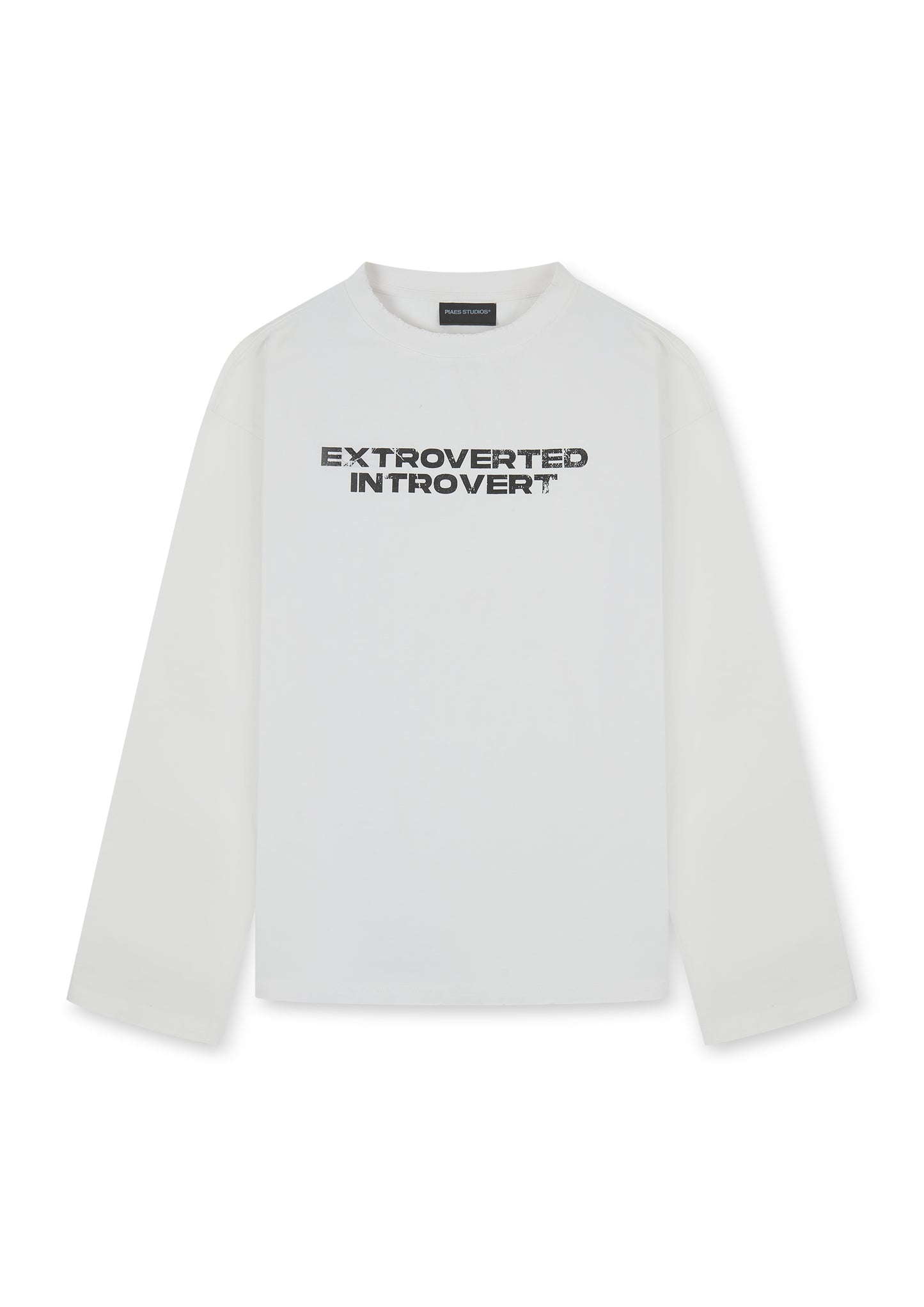 EXTROVERTED INTROVERT L/S TEE (WHITE)