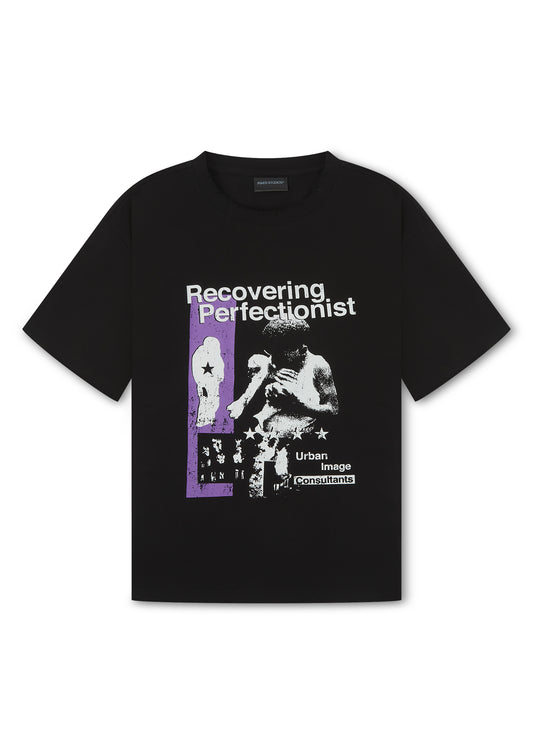 RECOVERING PERFECTIONIST S/S TEE (BLACK)