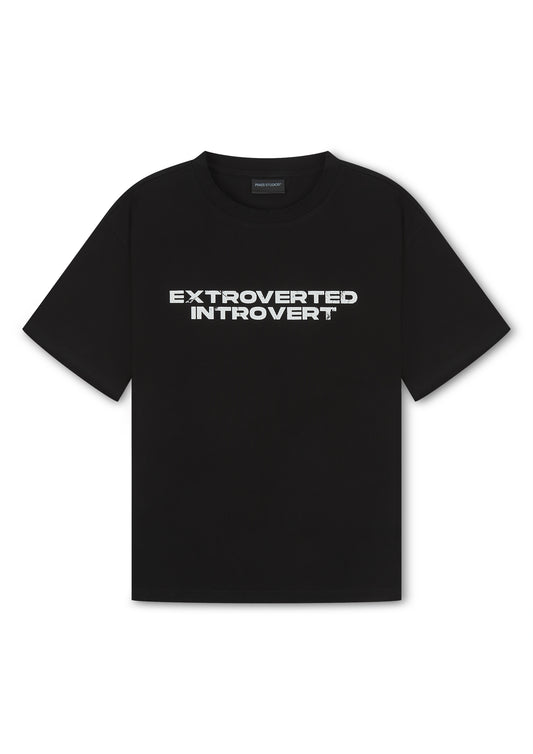 EXTROVERTED INTROVERT S/S TEE (BLACK)