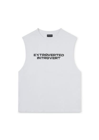 EXTROVERTED INTROVERT CUT-OFF TANK (WHITE)