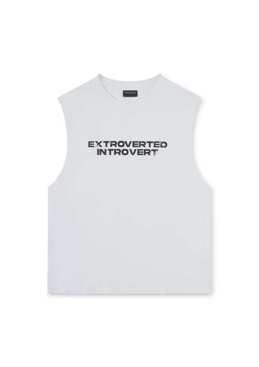 EXTROVERTED INTROVERT CUT-OFF TANK (WHITE)