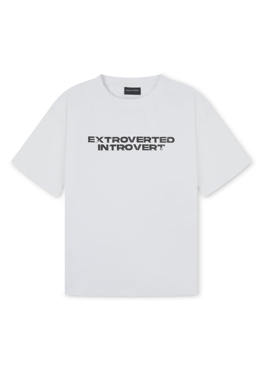 EXTROVERTED INTROVERT S/S TEE (WHITE)